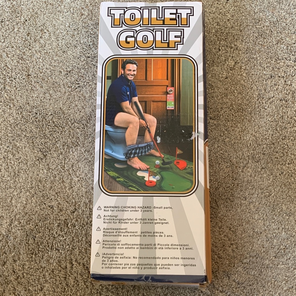 Toilet Golf Game Set NEW Combining Entertainment & exercise Best usable gag gift